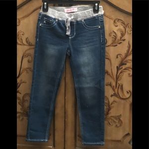 Seven7 Girls Blue Knit Waist Denim Jeans